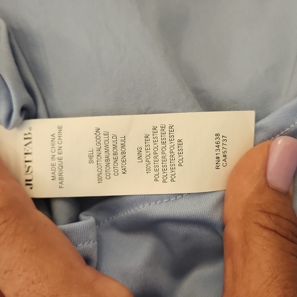 JustFab Women's Sky Blue Wrap Halter Dress Size XS - Picture 12 of 13